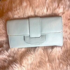 Compact Clutch Mini Wallet Style Buckle Multi-Card Slot Large-Capacity Gray‎